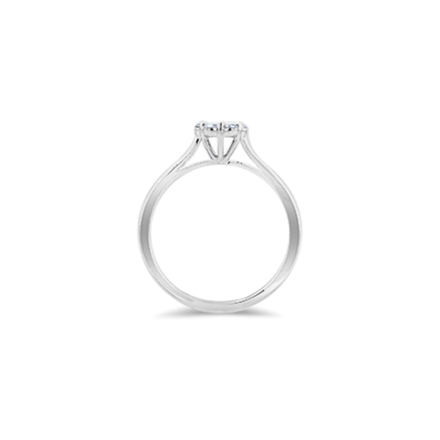 Lucchi Italy 18k White Gold with Diamond - Ring Style 43 (Size 15)