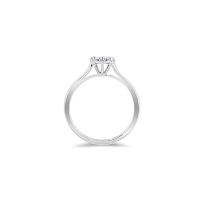 Lucchi Italy 18k White Gold with Diamond - Ring Style 43 (Size 15)