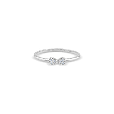 Lucchi Italy 18k White Gold with Diamond - Ring Style 44 (Size 14)