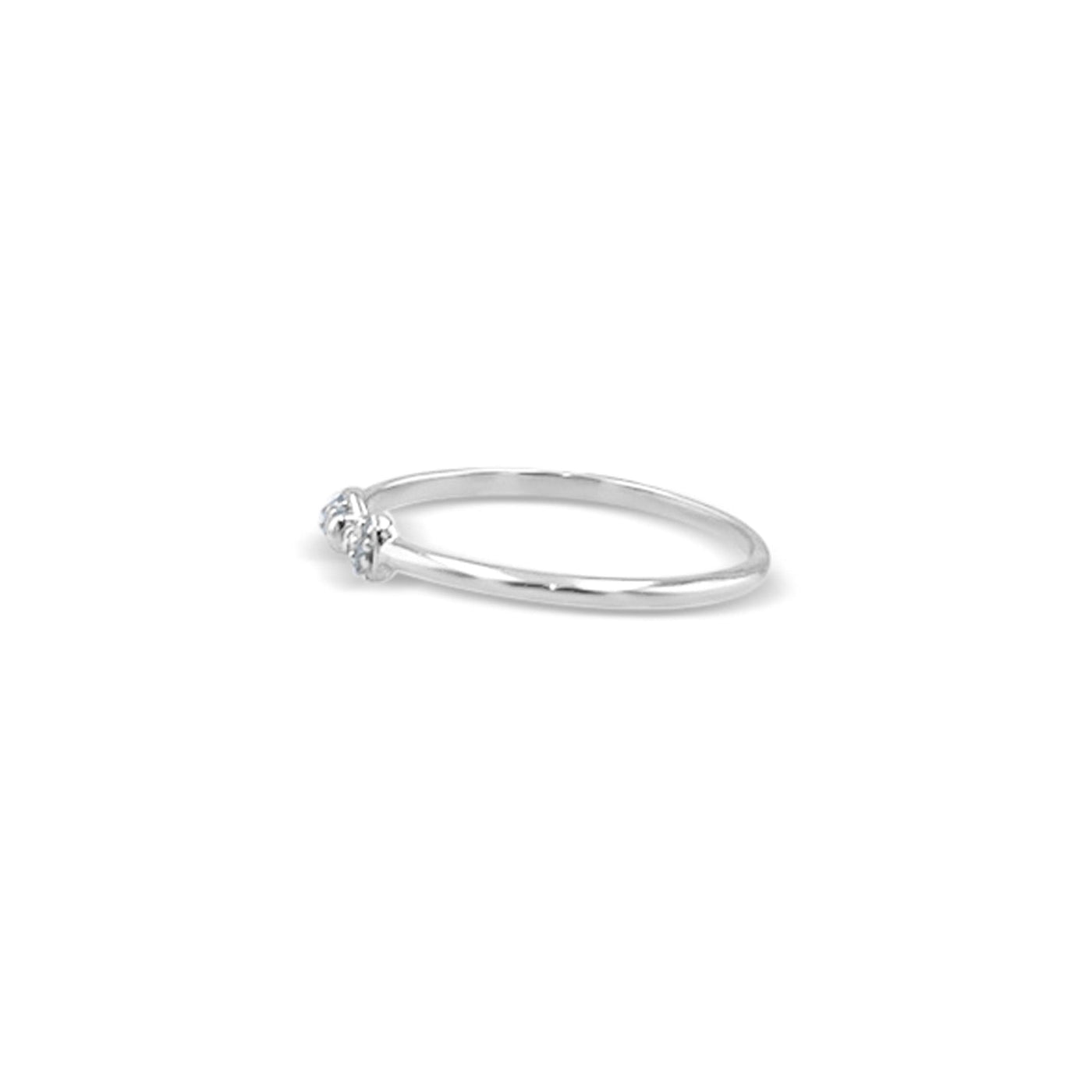 Lucchi Italy 18k White Gold with Diamond - Ring Style 44 (Size 14)