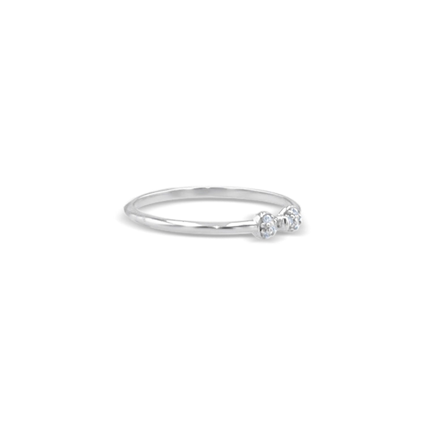 Lucchi Italy 18k White Gold with Diamond - Ring Style 44 (Size 14)