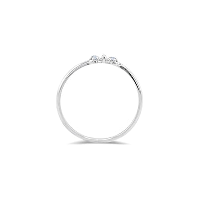 Lucchi Italy 18k White Gold with Diamond - Ring Style 44 (Size 14)