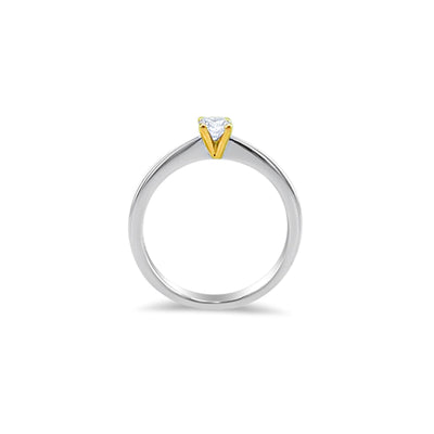 Lucchi Italy 18k White Gold with Diamond - Ring Style 42 (Size 13)