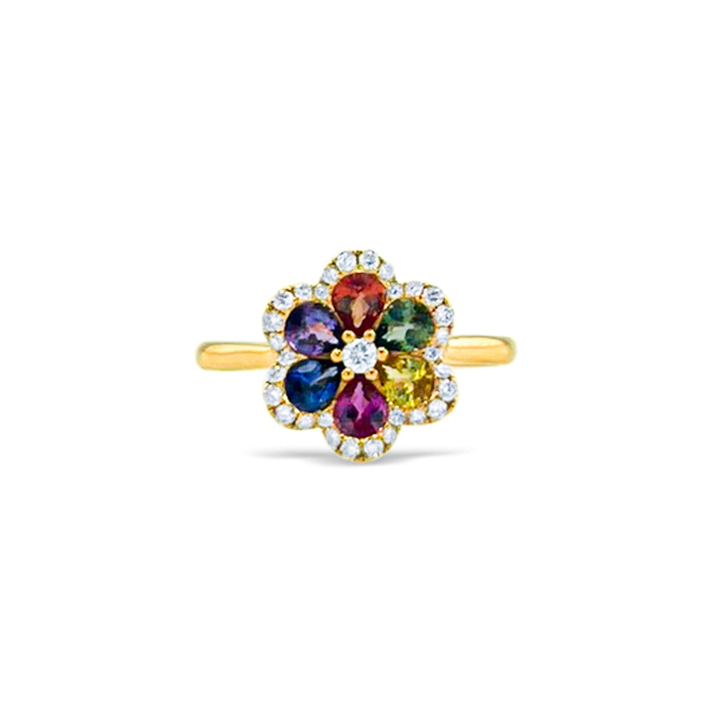 Lucchi Italy 18k White and Yellow Gold with Diamond - Ring Style 30 (Size 13)