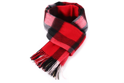 Lucchi Italy DC Red Stole 100% Pure Lambswool
