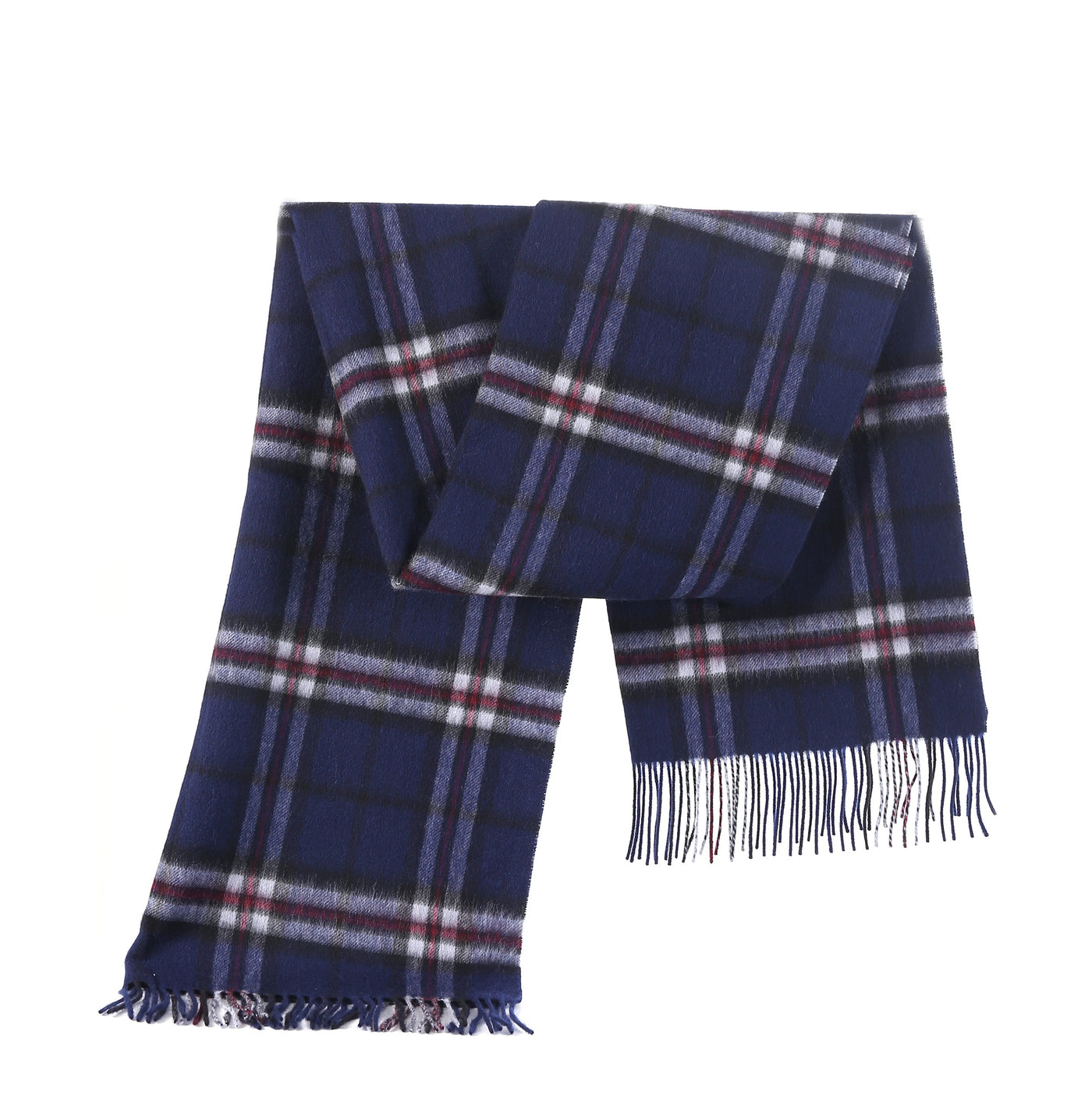 Lucchi Italy Thomson Navy Stole 100% Pure Lambswool
