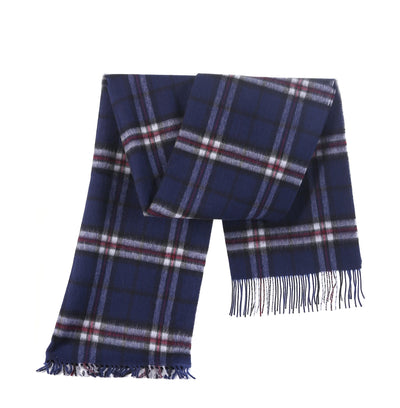 Lucchi Italy Thomson Navy Stole 100% Pure Lambswool