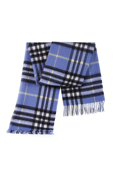 Lucchi Italy Cashmere Scarf DC Classic Blue Oversized Wrap