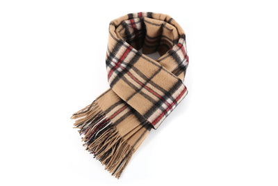 Lucchi Italy Thomson Camel Stole 100% Pure Lambswool