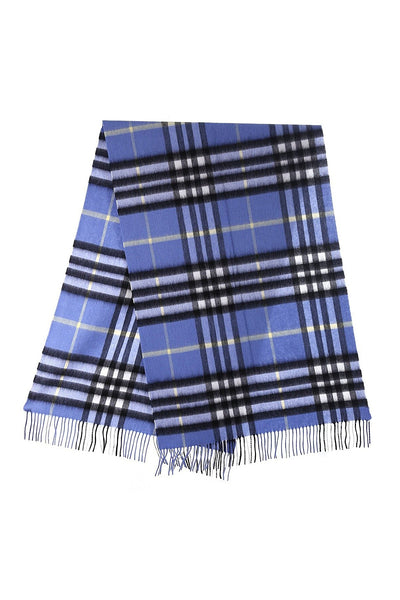 Lucchi Italy Cashmere Scarf DC Classic Blue Oversized Wrap
