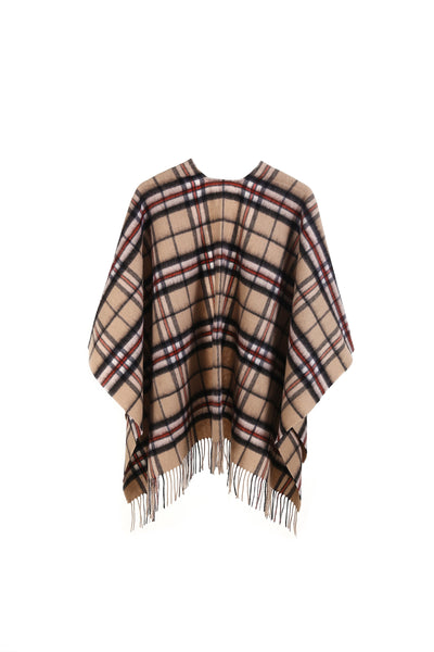 Lucchi Italy Thomson Camel Light Cape 100% Pure Lambswool