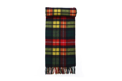 Lucchi Italy Tartan Cape Lambswool Poncho Buchanan 100% Pure Lambswool