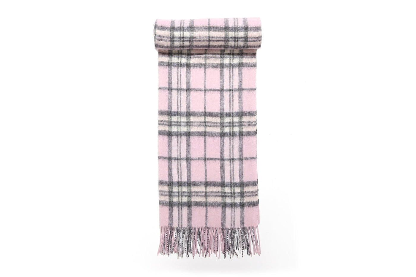 Lucchi Italy Cape Scottish Design Pink Tartan Poncho 100% Pure Lambs wool