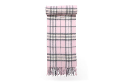 Lucchi Italy Cape Scottish Design Pink Tartan Poncho 100% Pure Lambs wool