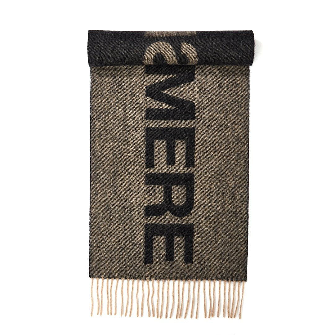 Lucchi Italy Edinburgh Charcoal Stole 100% Pure Lambswool