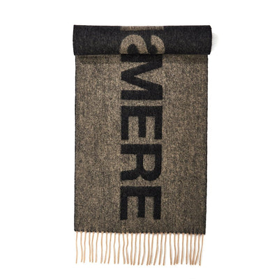 Lucchi Italy Edinburgh Charcoal Stole 100% Pure Lambswool