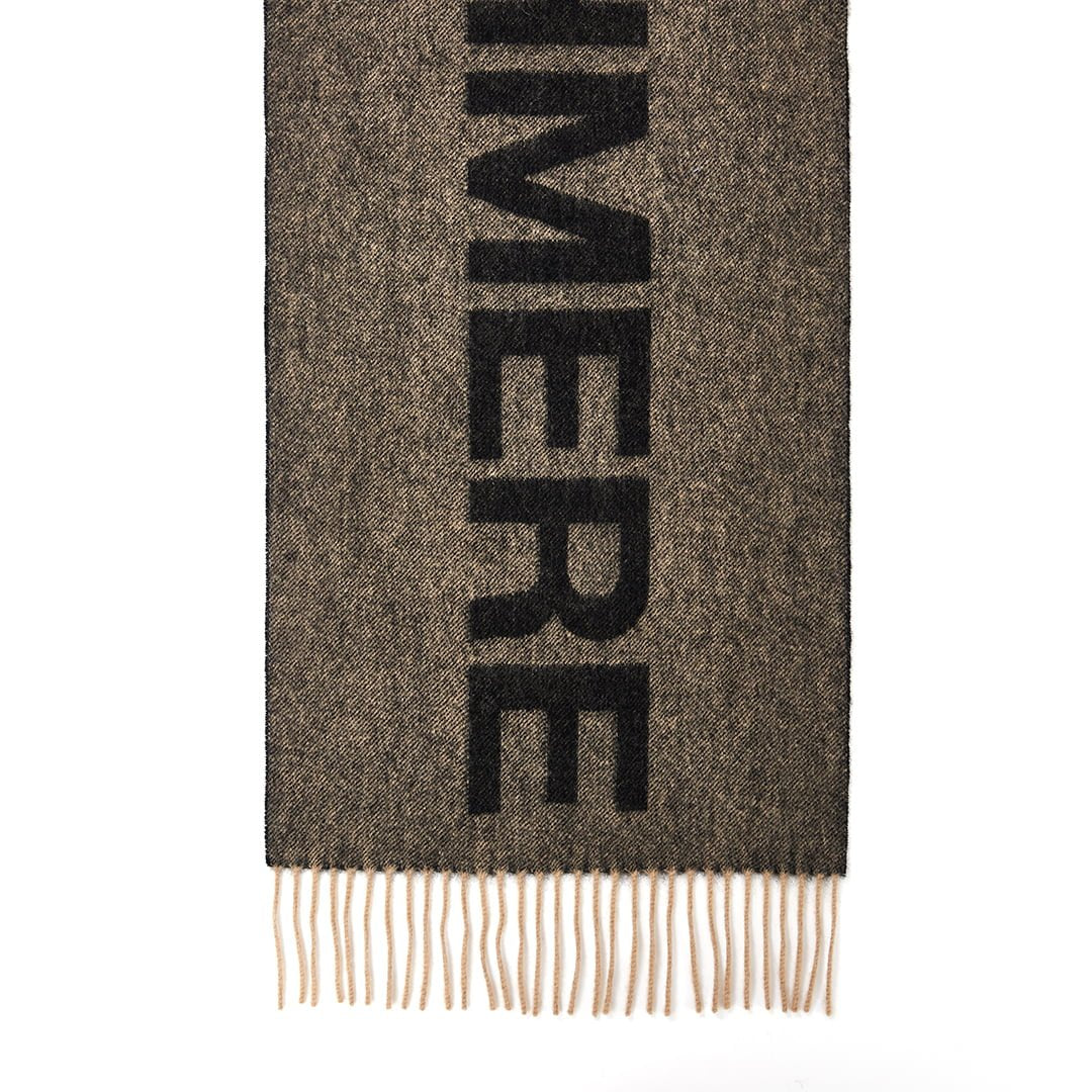 Lucchi Italy Edinburgh Charcoal Stole 100% Pure Lambswool