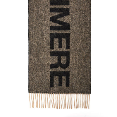 Lucchi Italy Edinburgh Charcoal Stole 100% Pure Lambswool