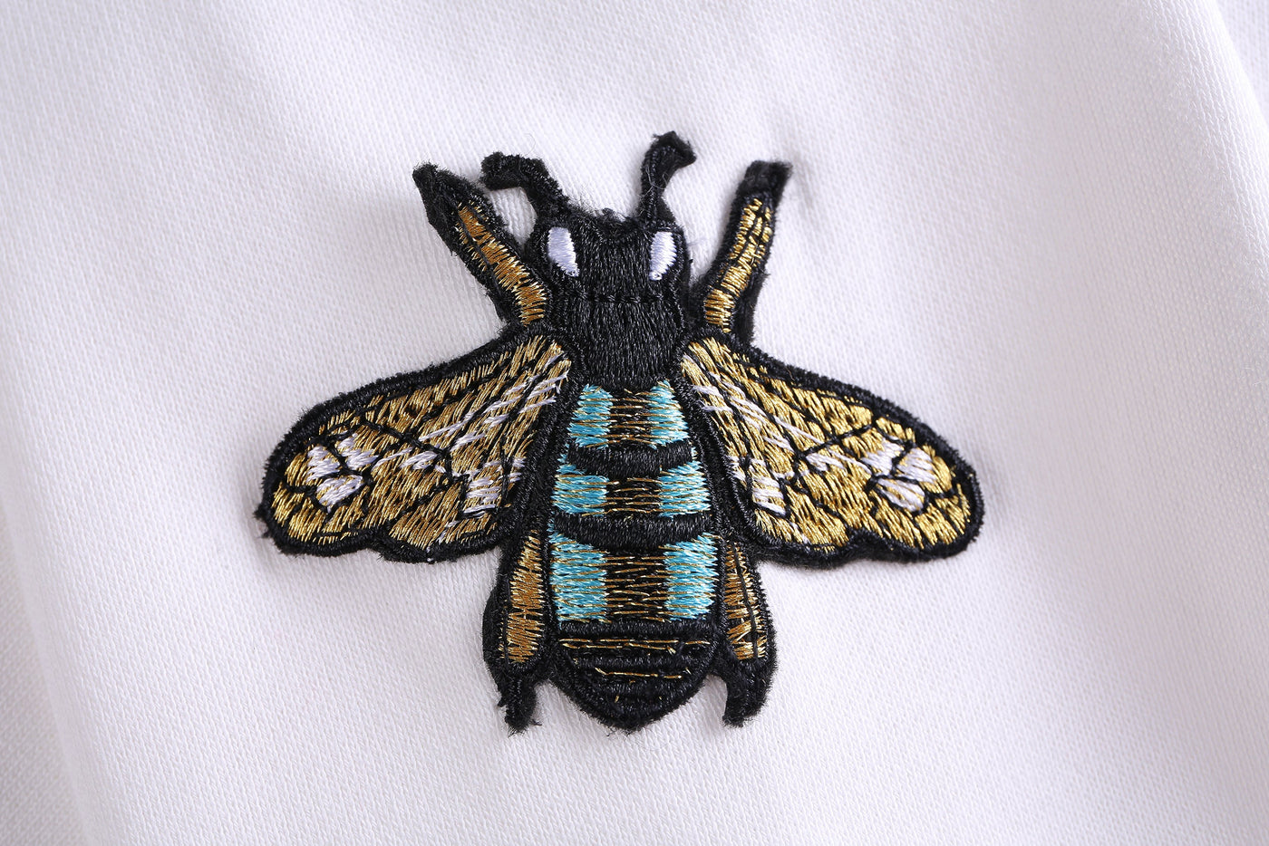 Lucchi Italy Embroidery White Cotton Sweatshirt With Big Logo