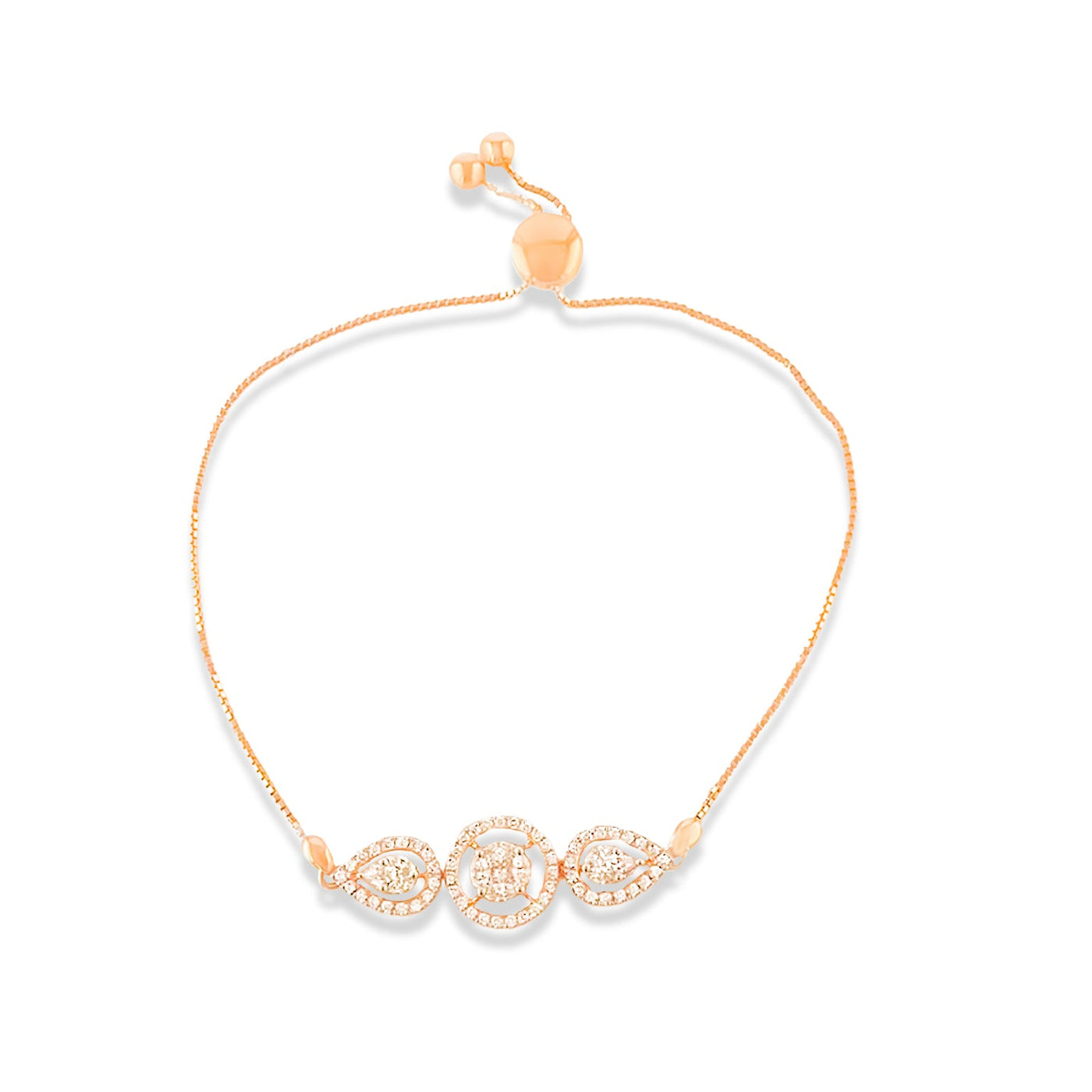 Lucchi Italy 18k Yellow Gold with Diamonds - Bracelet Style 19