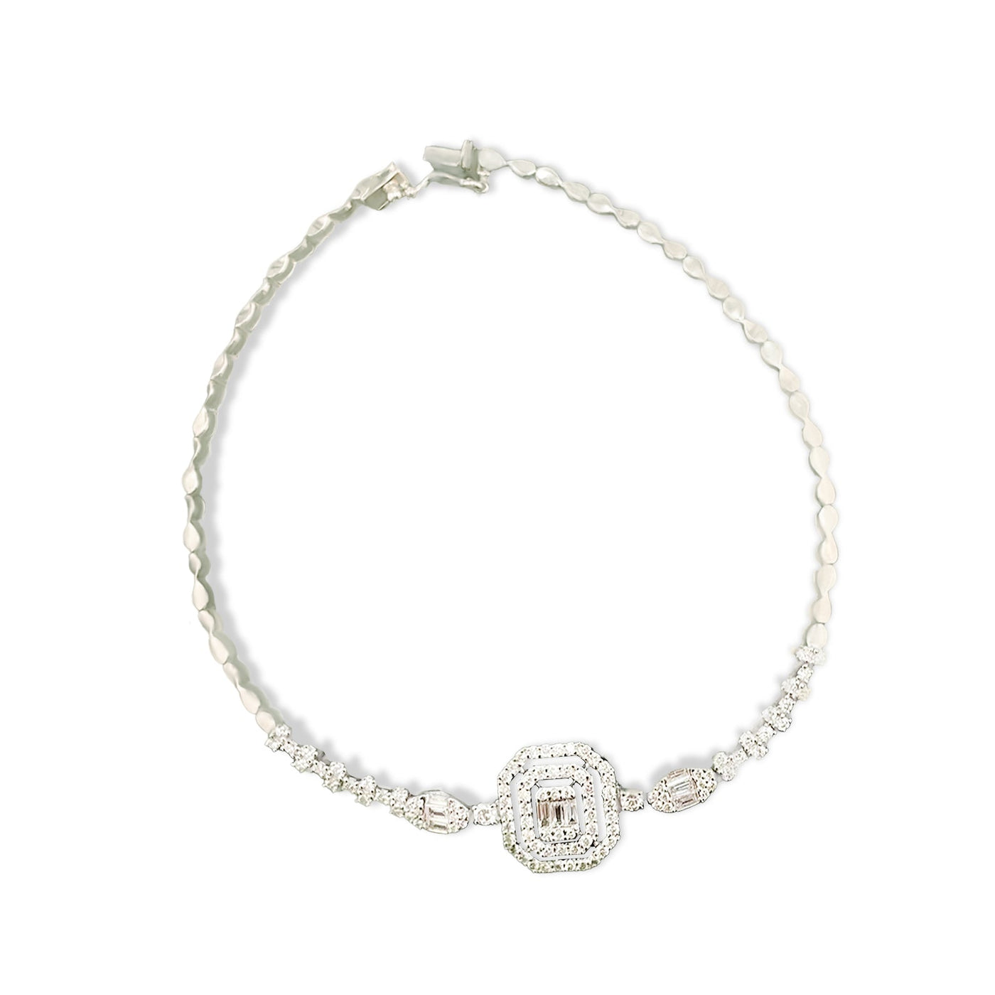 Lucchi Italy 18k White Gold with Diamonds - Bracelet Style 18