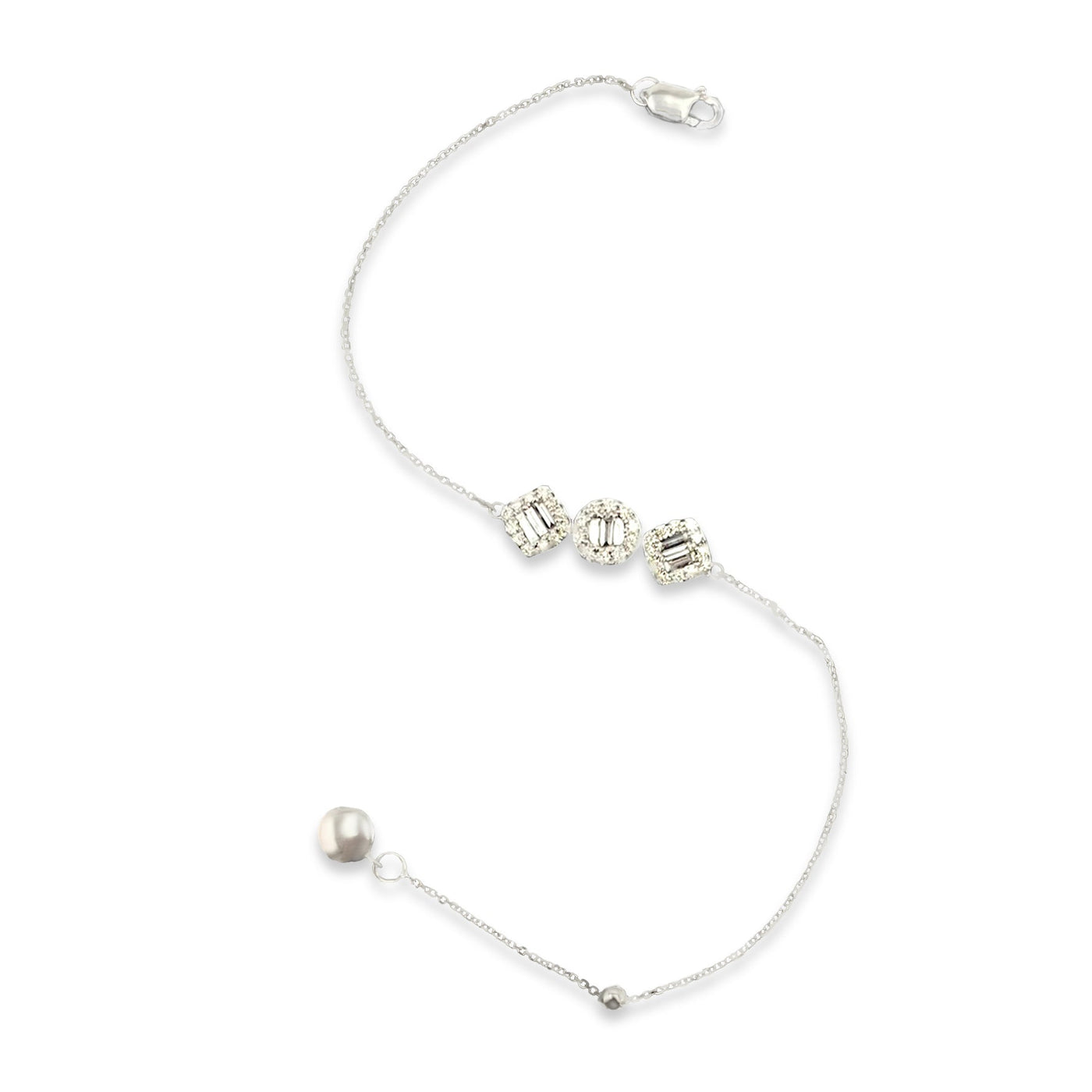 Lucchi Italy 18k White Gold with Diamonds - Bracelet Style 16