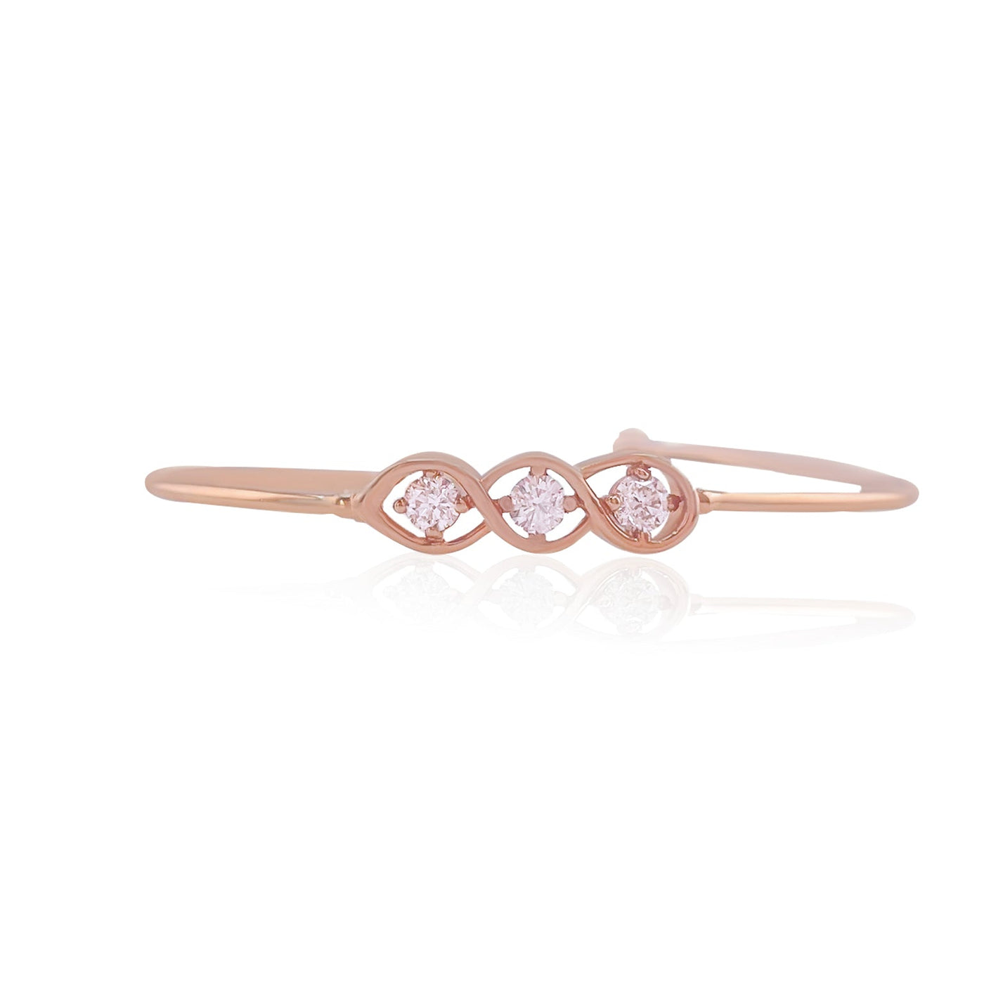 Lucchi Italy 18k Rose Gold with Diamonds - Bracelet Style 16
