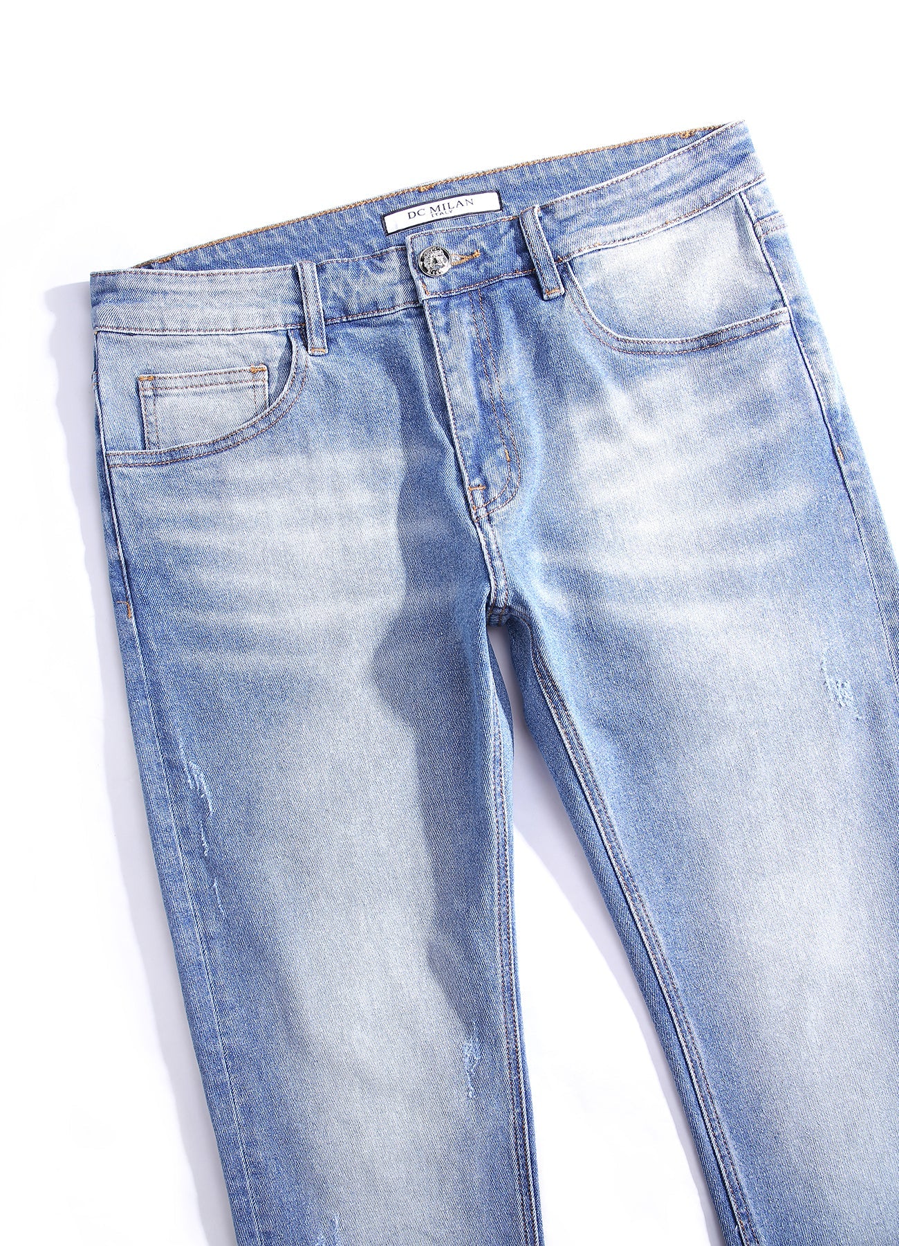 Lucchi Italy Light Blue Slim-Fit Jeans