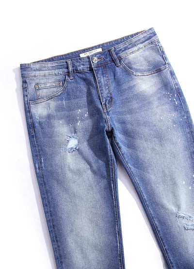 Lucchi Italy Light Blue Slim-Fit Jeans