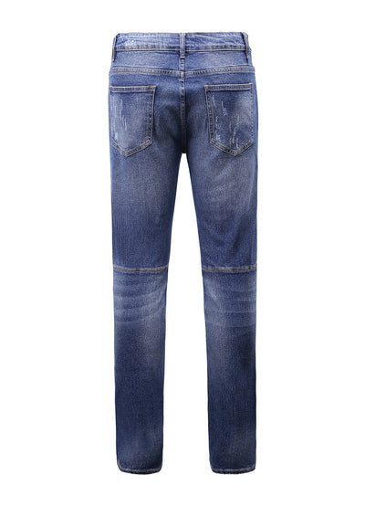Lucchi Italy Medium Blue Slim-Fit Jeans