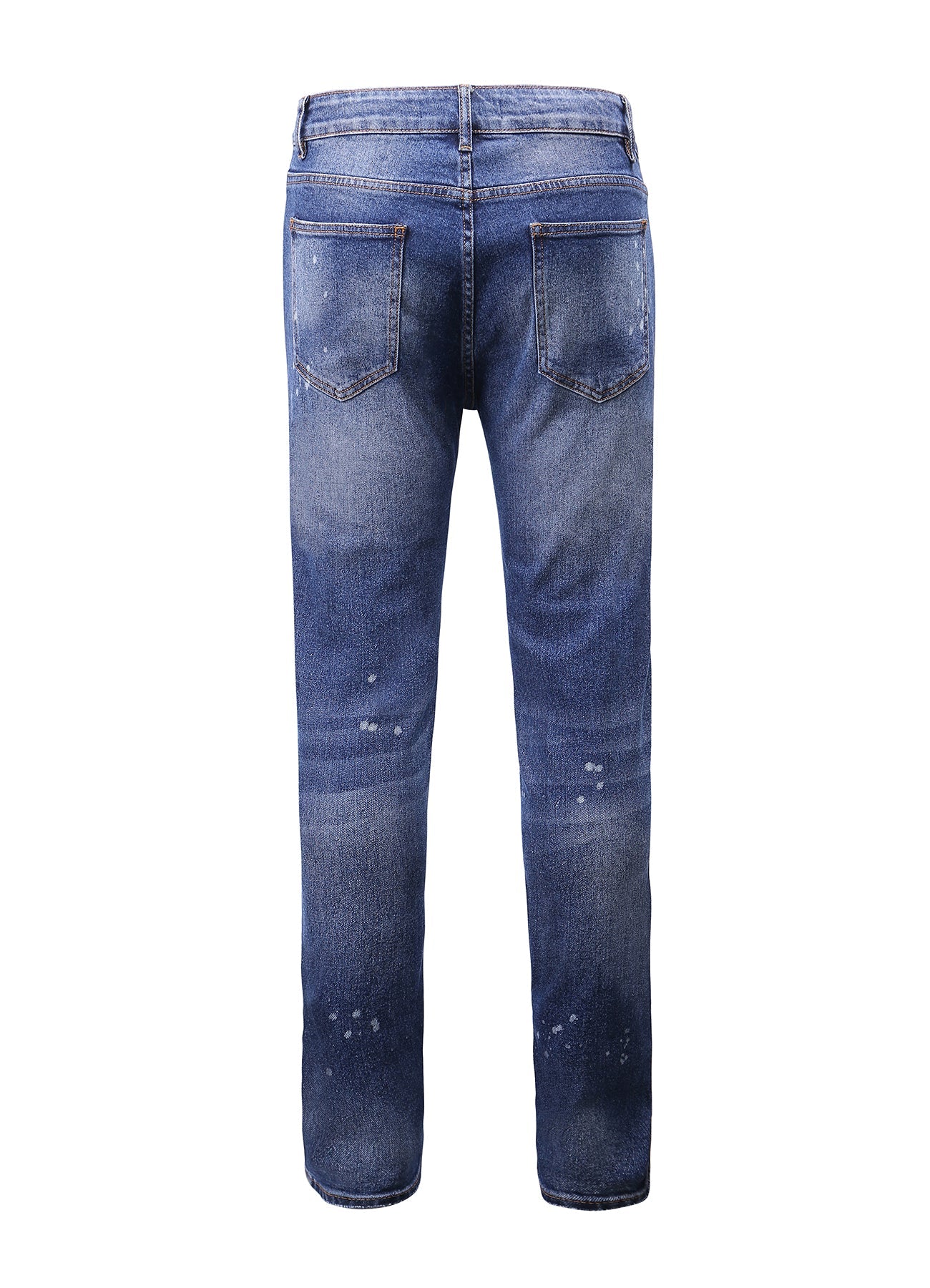 Lucchi Italy Medium Blue Slim-Fit Jeans