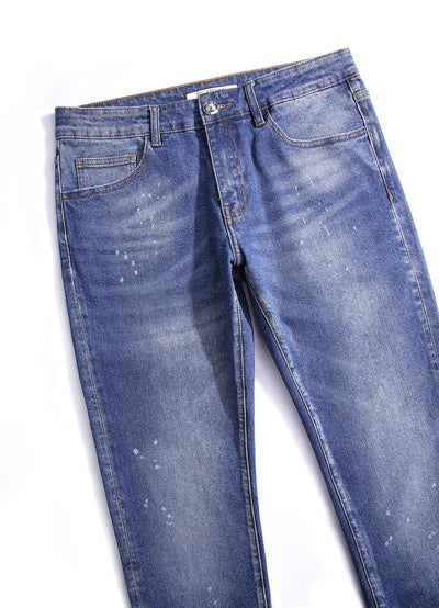 Lucchi Italy Medium Blue Slim-Fit Jeans