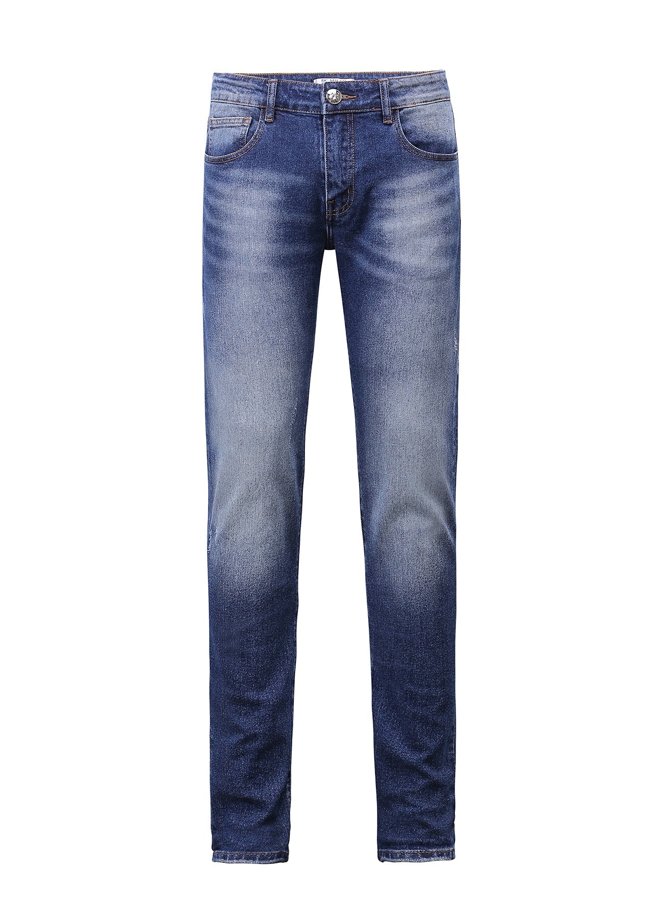 Lucchi Italy Medium Blue Slim-Fit Jeans