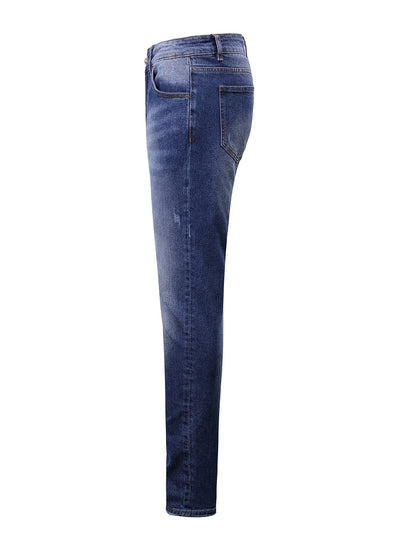 Lucchi Italy Medium Blue Slim-Fit Jeans