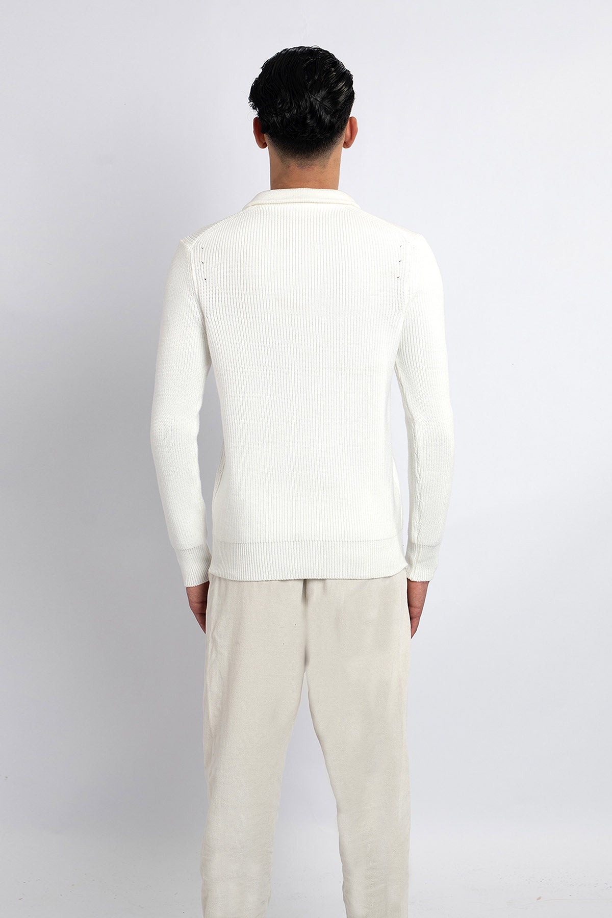 Lucchi Italy Men's Cardigan - White
