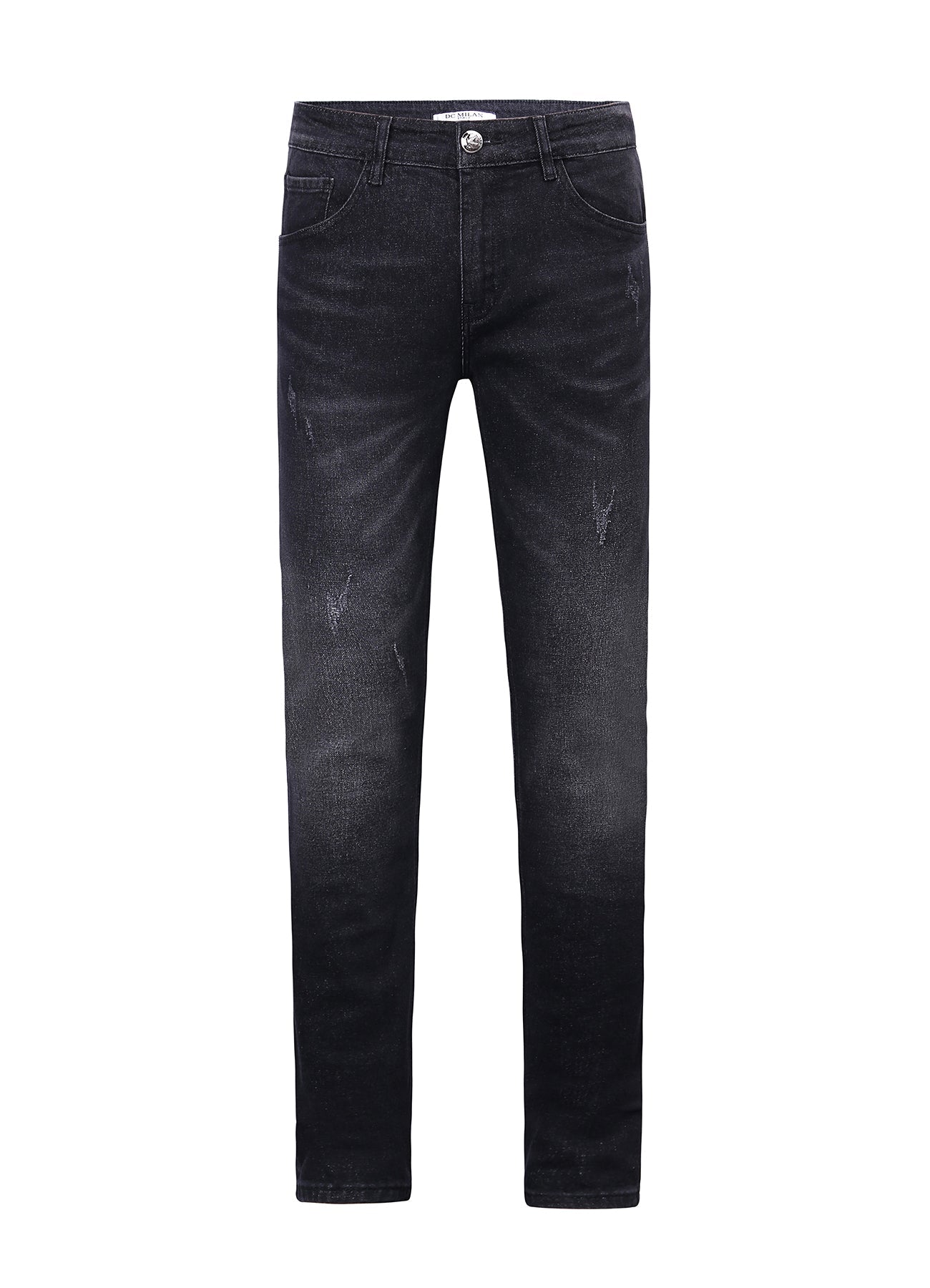 Lucchi Italy Slim-Fit Black Jeans