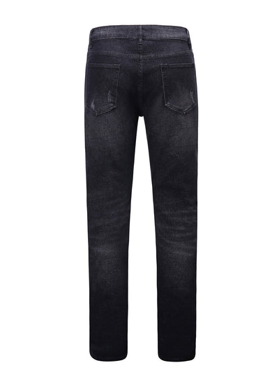 Lucchi Italy Slim-Fit Black Jeans