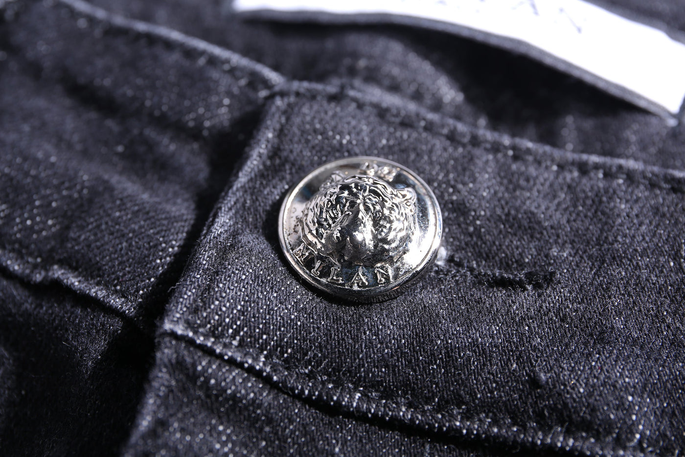 Lucchi Italy Slim-Fit Black Jeans