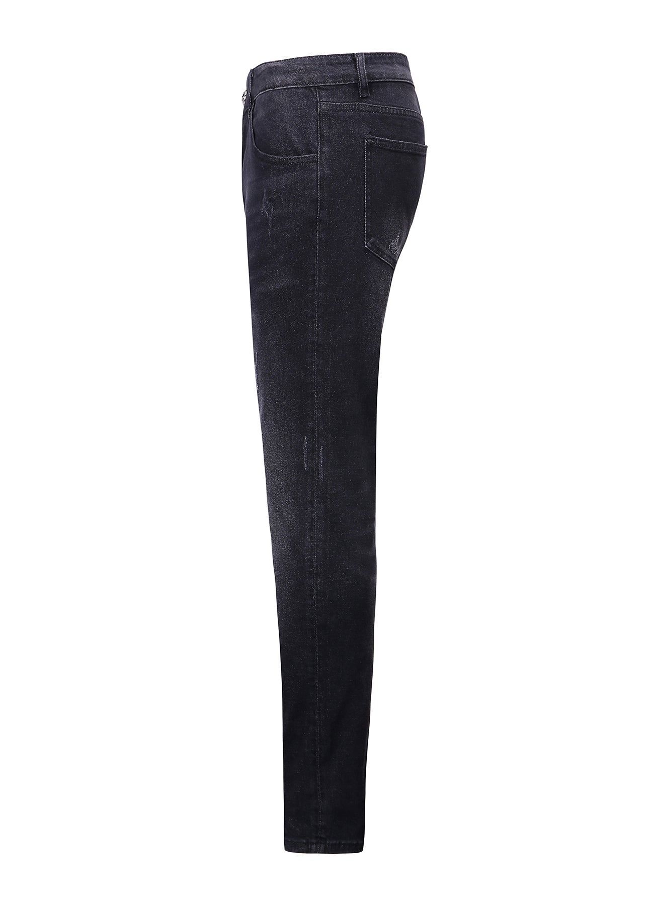 Lucchi Italy Slim-Fit Black Jeans