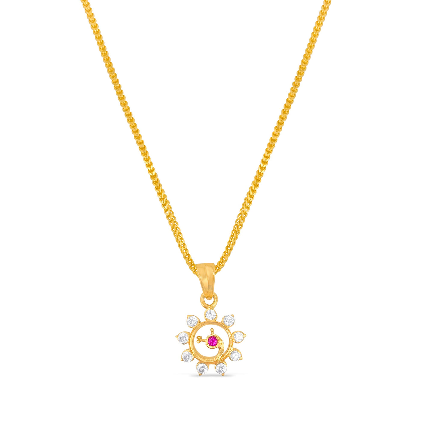 Lucchi Italy 22k Yellow Gold with Stone - Pendant Style 24