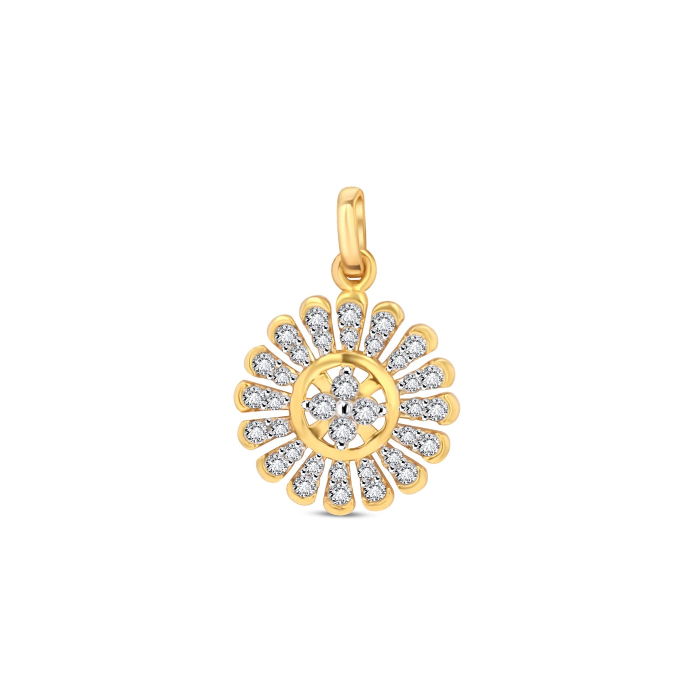 Lucchi Italy 18k Yellow-Gold with Diamonds - Pendant Style 2