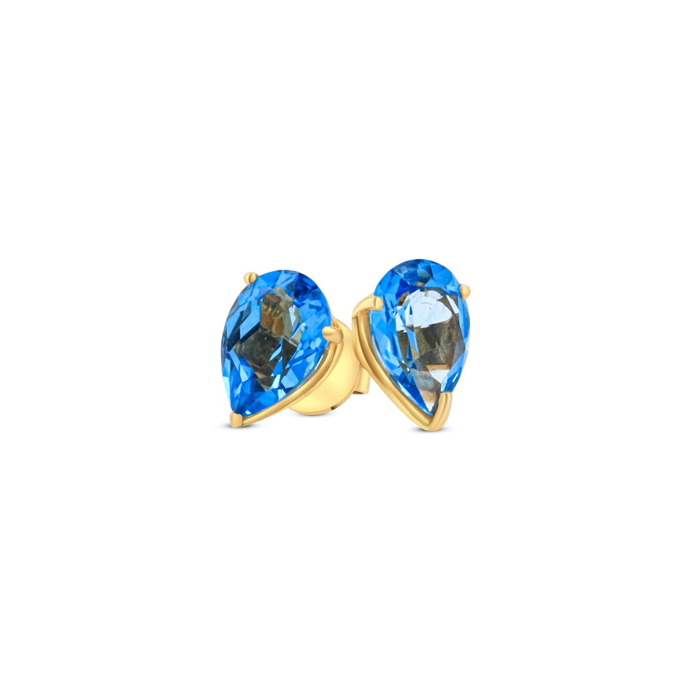 Lucchi Italy 18k Yellow-Gold with Diamonds - Earring Style 4