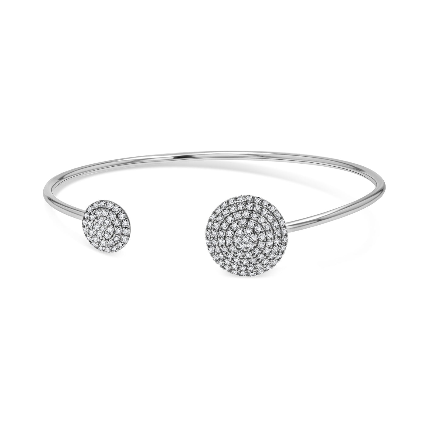 Lucchi Italy 18k Solid White Gold with Diamonds - Bracelet Style 2