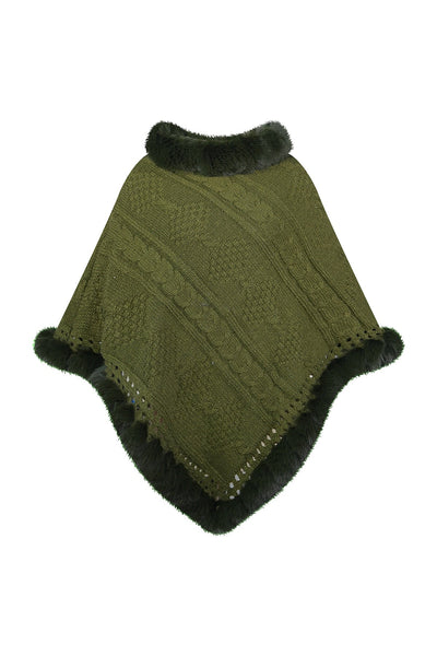 Lucchi Italy Women's Poncho - Green