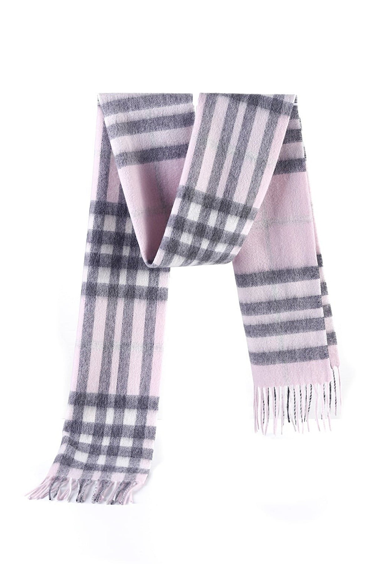 Lucchi Italy Scarf DC Classic Pink Oversized Wrap 100% Pure Lambswool