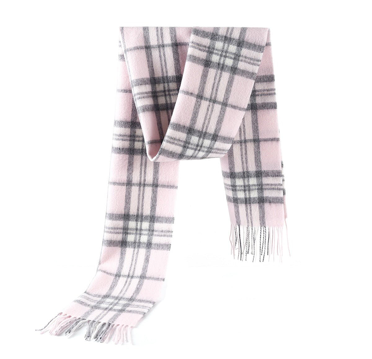 Lucchi Italy 100% Pure Cashmere Scarf Thomson Pink - Small Size