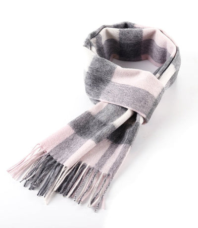 Lucchi Italy 100% Pure Cashmere DC Pink Scarf - Big Size