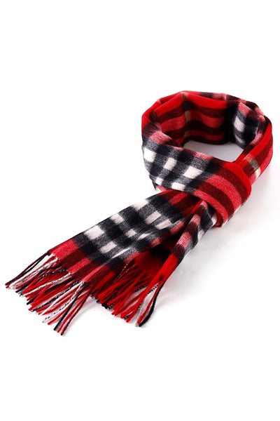 Lucchi Italy Cashmere Designer Scarf Iconic DC Classic