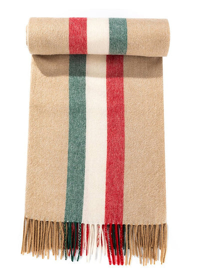 Lucchi Italy Milano Cream Stole 100% Pure Lambswool