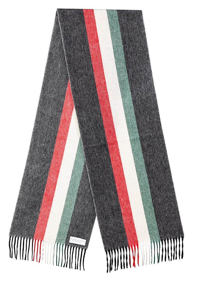Lucchi Italy Designer Scarf Milano Grey Scarf 100% Pure wool